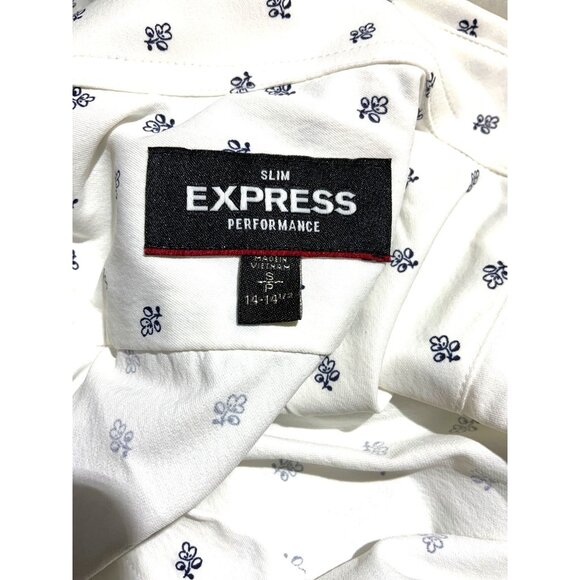 Express Men’s patterned button‑up shirt – Size S - Picture 4 of 9